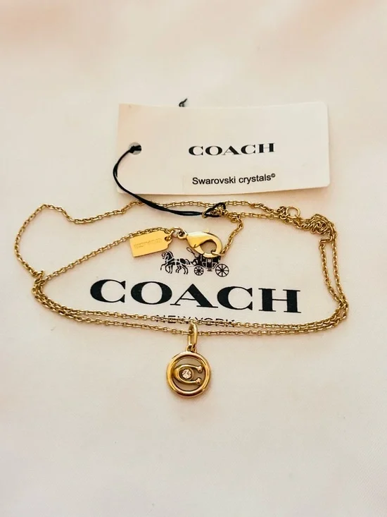 Coach Swarovski Crystal Necklace - Picture 2 of 11
